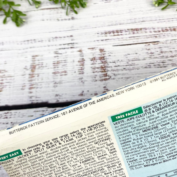 Vintage 1991 See  & Sew Now Ladies Nautical Smocked Top Dress Buttermilk Pattern - Picture 4 of 9